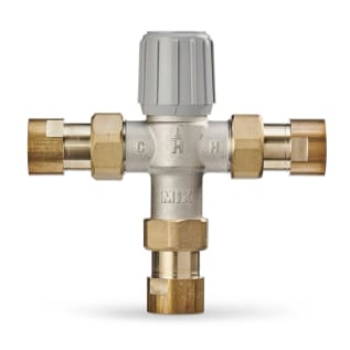 Resideo Braukmann AM102-UT-1LF/U AM-1 Thermostatic Mixing Valve, 1 in Nominal, NPT Union End Style, 150 psi Pressure, Brass Body, Import