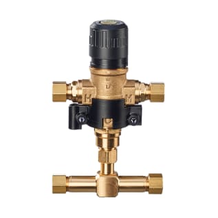 Resideo Braukmann UMV500-LF/U UMV Series Universal UnderSink Thermostatic Mixing Valve, 3/8 in, Compression, 20 to 125 psi, Brass Body