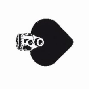 RIDGID® 63030 T-210 Spade Cutter, 1 in, For Use With: Model K-3800 Drum Machine