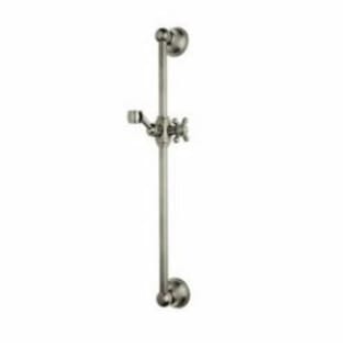 Rohl® 1201STN Country Shower Slide Bar, 24 in OAL, Brass, Satin Nickel