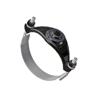 Romac® 283-090572 101NS Service Saddle, 8 in Nominal, Thread Connection, Ductile Iron Clamp, Fusion Bonded Nylon Coated, Domestic