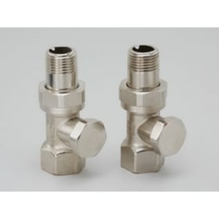 RUNTAL VALVE-ST 1/2" STRAIGHT SATIN NICKEL SHUT OFF VALVE (OVENTROP 1091182 COMBI 2 DN15)