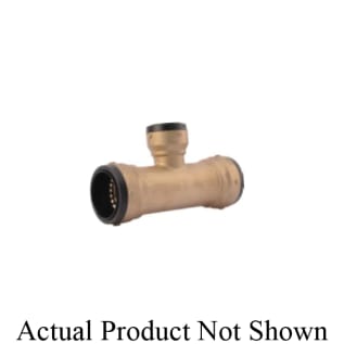 Sharkbite® UXL08545422 Large Diameter Reducing Tee, 2 x 2 x 3/4 in Nominal, Push-to-Connect End Style, DZR Brass, Domestic