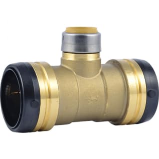 Sharkbite® UXL08545428 Push Reducing Tee, 2 x 2 x 1 in Nominal, Push-Fit End Style, DZR Brass, Domestic