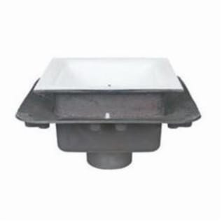 Sioux Chief 861-24XF No Hub Floor Sink, Square, 9 in H, Cast Iron