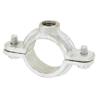 Sioux Chief 516-7GPK2 Overhead Split Ring Hanger, 2 in IPS Pipe/Tube, 3/8 in Rod, 180 lb Load, Ductile Iron, Galvanized, Import