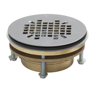 Sioux Chief JackRabbit™ 827-2J Shower Pan Drain, 2 in, No Caulk, 4-1/4 in Grid, Brass Drain