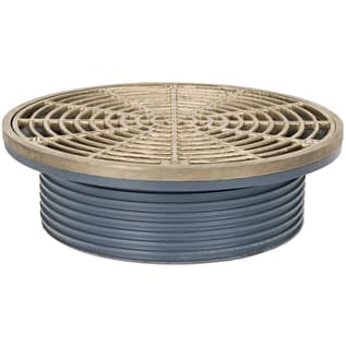 Sioux Chief FinishLine™ 832-6DHNR Adjustable Floor Drain Finish Fixture With Ring and Strainer, 6 in Outlet, 9 in, Ductile Iron Drain