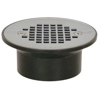 Sioux Chief 840-2APK Floor Drain Strainer With Standard Screw, 2 x 3 in Hub, ABS, Domestic