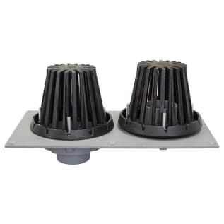 Sioux Chief 867-DI3 Light Commercial Combination Roof Drain and Overflow, 3 in, No Hub, Cast Iron, Domestic