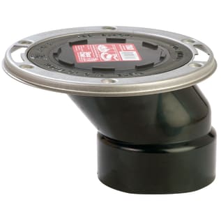 Sioux Chief FullFlush™ 889-AOTM Flush to Floor?Offset Closet Flange With TKO Knockout and Swivel Ring, 3 in Hub, 4 in Inside Fit, ABS, Domestic