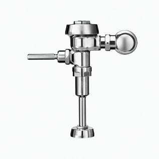 Sloan® 3912633 186 Single-Flush Manual Exposed Flushometer, 0.125 gpf Flush Rate, 3/4 in IPS Inlet, 3/4 in Spud, 15 to 80 psi Pressure, Polished Chrome, Domestic