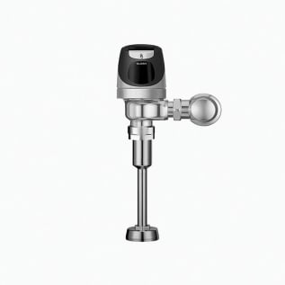 Sloan® 3370004 8186 Single-Flush Sensor Exposed Flushometer, SOLIS®, Power Source: Solar, 0.5 gpf Flush Rate, 3/4 in IPS Inlet, 3/4 in Spud, 15 to 80 psi Pressure, Polished Chrome, Domestic