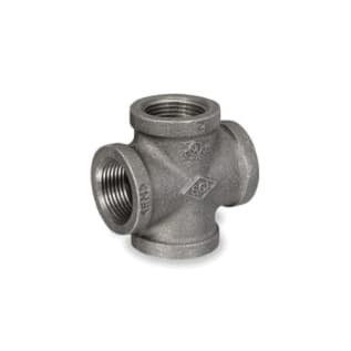 Smith-Cooper® 33X 1004C Pipe Cross, 1/2 in Nominal, FNPT End Style, 150 lb, Malleable Iron, Black