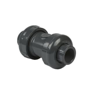 Spears® 2229-012 True Union Regular Style Ball Check Valve, 1-1/4 in, Socket/FNPT, PVC Body, EPDM Softgoods, Domestic
