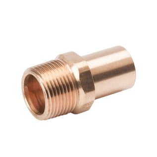 Streamline® PRS™ PF 01446 Small Street Adapter, 3/4 in Nominal, Fitting x MNPT End Style, Wrought Copper