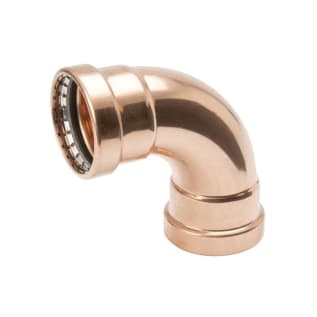 Streamline® PRS™ PF 02095 Long Radius 90 deg Large Elbow, 4 in Nominal, Press End Style, Wrought Copper