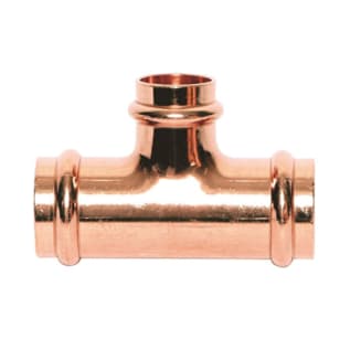 Streamline® PRS™ PF 40106 Small Reducing Tee, 2 x 2 x 3/4 in Nominal, Press End Style, Wrought Copper