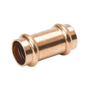 Streamline® PRS™ PF 10145 Small Diameter Coupling With Staked Stop, 1/2 in Nominal, Press End Style, Wrought Copper