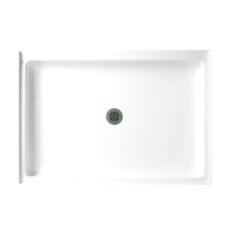 Swan® FF03442MD.010 R-3442 Single Threshold Shower Floor, Satin White, Center Drain, 42 in W x 34 in D, Domestic