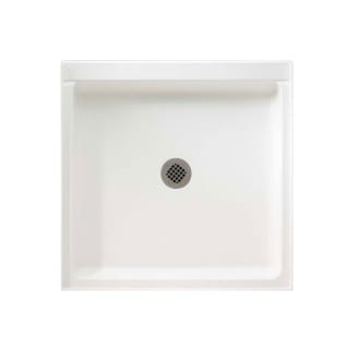 Swan® FF04242MD.010 R-4242 Single Threshold Shower Floor, Satin White, Center Drain, 42 in W x 42 in D, Domestic