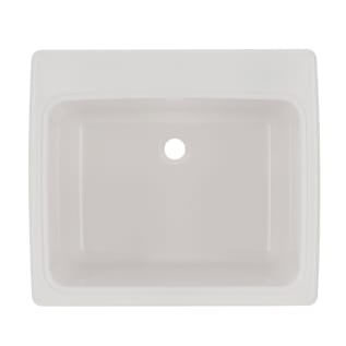 Swan® SSUS1000.010 Large Utility Sink, Rectangle Shape, 25 in W x 22 in D x 13-9/16 in H, Drop-In/Under Mount, Swanstone Solid Surface, Matte White, Domestic