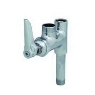 T & S B-0155-LN Add-On Faucet, 9.46 gpm Flow Rate, Polished Chrome, 1 Handles, Domestic