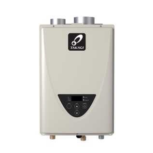 Takagi 100227697 200 Tankless Water Heater, Liquid Propane/Natural Gas Fuel, 140000 Btu/hr Heating, Indoor/Outdoor: Indoor, Non-Condensing, 6.6 gpm Flow Rate, Direct Vent, 4 in Vent, 0.82, Commercial/Residential