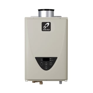 Takagi 100227674 TK-110C Tankless Water Heater, Natural Gas Fuel, 140000 Btu/hr, Indoor, Non-Condensing, 6.6 gpm, 3 in, 5 in Concentric Vent, 0.81, Residential