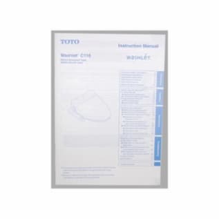 Toto® 0GU9201 Manual Packet, For Use With Washlet® C110 SW523 Round Toilet Seat/SW524 Elongated Toilet Seat