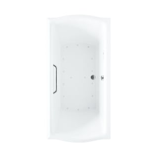 Toto® ABR785S#01YCP Clayton™ Right Blower Bathtub With Polished Chrome Grab Bar, Clayton™, Air Bath, Rectangle Shape, 66 in L x 34 in W, Center Drain, Cotton White