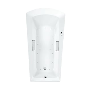 Toto® ABR964S#01YBN Soiree® Right Blower Bathtub With Brushed Nickel Grab Bar, Soiree®, Air Bath, Rectangle Shape, 72-3/8 in L x 39-1/2 in W, Left Drain, Cotton White