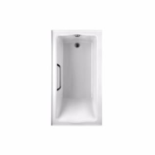 Toto® ABY782P#01YCP1 Clayton™ Tile-In Bathtub, Soaking, Rectangle Shape, 60 in L x 32 in W, Left Drain, Cotton