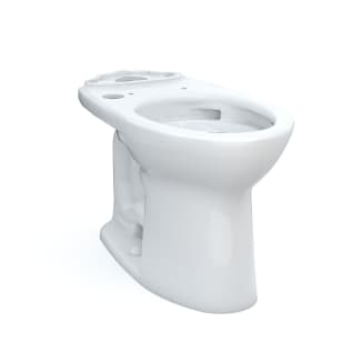 Toto® C776CEFGT40#01 Universal Height Toilet Bowl With CEFIONTECT® Technology and WASHLET®+ Ready, Drake®, Cotton White, Elongated Shape, 12 in Rough-In, 16-1/8 in H Rim, 2-1/8 in Trapway