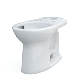 Toto® C776CEFGT40#01 Universal Height Toilet Bowl With CEFIONTECT® Technology and WASHLET®+ Ready, Drake®, Cotton White, Elongated Shape, 12 in Rough-In, 16-1/8 in H Rim, 2-1/8 in Trapway