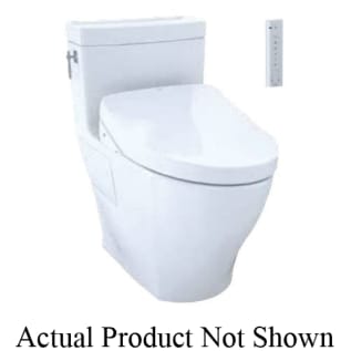 Toto® CST626CEFGAT40#01 1-Piece High-Efficiency Toilet With CEFIONTECT® Ceramic Glaze, Aimes®, Elongated Bowl, 16-1/8 in H Rim, 12 in Rough-In, 1.28 gpf, Cotton White, Domestic