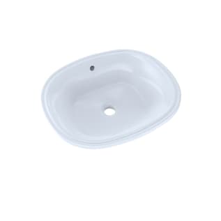Toto® LT483G#01 Maris™ Lavatory Sink With Rear Overflow, Maris™, Oval Shape, 20 in W x 17 in D, Undercounter/Wall Mount, Vitreous China, Cotton White, Domestic