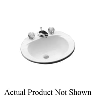 Toto® LT502.4#03 Self-Rimming Lavatory With Consealed Front Overflow, Round Shape, 4 in Faucet Hole Spacing, 19 in W x 19 in D, Drop-In Mount, Vitreous China, Bone