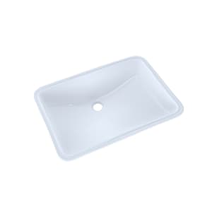 Toto® LT540G#01 Modern Lavatory Sink With Front Overflow, Rectangle Shape, 23-1/4 in W x 16-3/8 in D, Undercounter/Wall Mount, Vitreous China, Cotton White, Import