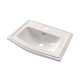 Toto® LT781#11 Clayton™ Classic Self-Rimming Lavatory With Rear Overflow, Clayton™, Rectangle Shape, 25 in W x 18-1/4 in D, Drop-In Mount, Vitreous China, Colonial White, Import