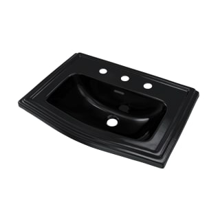 Toto® LT781.8#51 Clayton™ Classic Self-Rimming Lavatory With Rear Overflow, Clayton™, Rectangle Shape, 8 in Faucet Hole Spacing, 25 in W x 18-1/4 in D, Drop-In Mount, Vitreous China, Ebony, Import