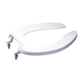 Toto® SC534#01 Toilet Seat, Elongated Bowl, Open Front, Polypropylene, Cotton