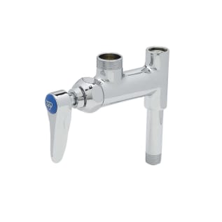 T & S B-0155-LN Add-On Faucet, 9.46 gpm Flow Rate, Polished Chrome, 1 Handles, Domestic