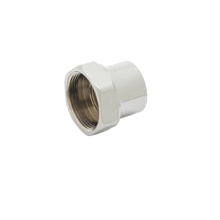 T & S B-0413 Swivel to Rigid Adapter, FNPT x UN Female Connection, Brass, Polished Chrome, Domestic