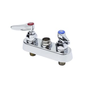 T & S B-1110-LN Workboard Faucet, Polished Chrome, 2 Handle, 4 in Center, 2.2 gpm