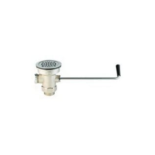 T & S B-3952 Waste Drain Valve, 2 x 1-1/2 in Nominal, MNPT x FNPT End Style, Rough Brass Body, Twist Handle Actuator, Import