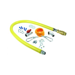 Safe-T-Link HG-4E-48K Free Spin Gas Hose With Quick Disconnect, 1 in Nominal, MNPT End Style, 48 in L, 1/2 psi Working, Stainless Steel, Import