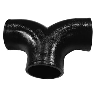 Tyler Pipe 007029 DWV Pipe Double Bend, 3 in Nominal, No-Hub End Style, Cast Iron