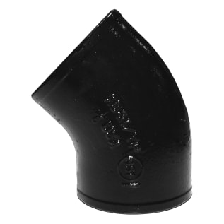 Tyler Pipe 007357 DWV Pipe Bend, 4 in Nominal, No-Hub End Style, Cast Iron