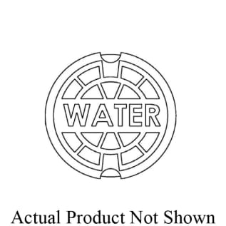 TYLER UNION® 136910 Standard Water Drop Lid, For Use With 6855/7000 2-Piece Slip Type Valve Box, 5-1/4 in, Cast Iron, Domestic